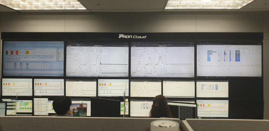 브리지텍의 '아이프론 클라우드' 서비스 통합운영센터 내부 전경   브리지텍 제공